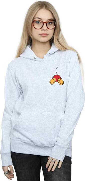 Actual product image Disney Womens/Ladies Mickey Mouse Backside Breast Print Hoodie (XL)