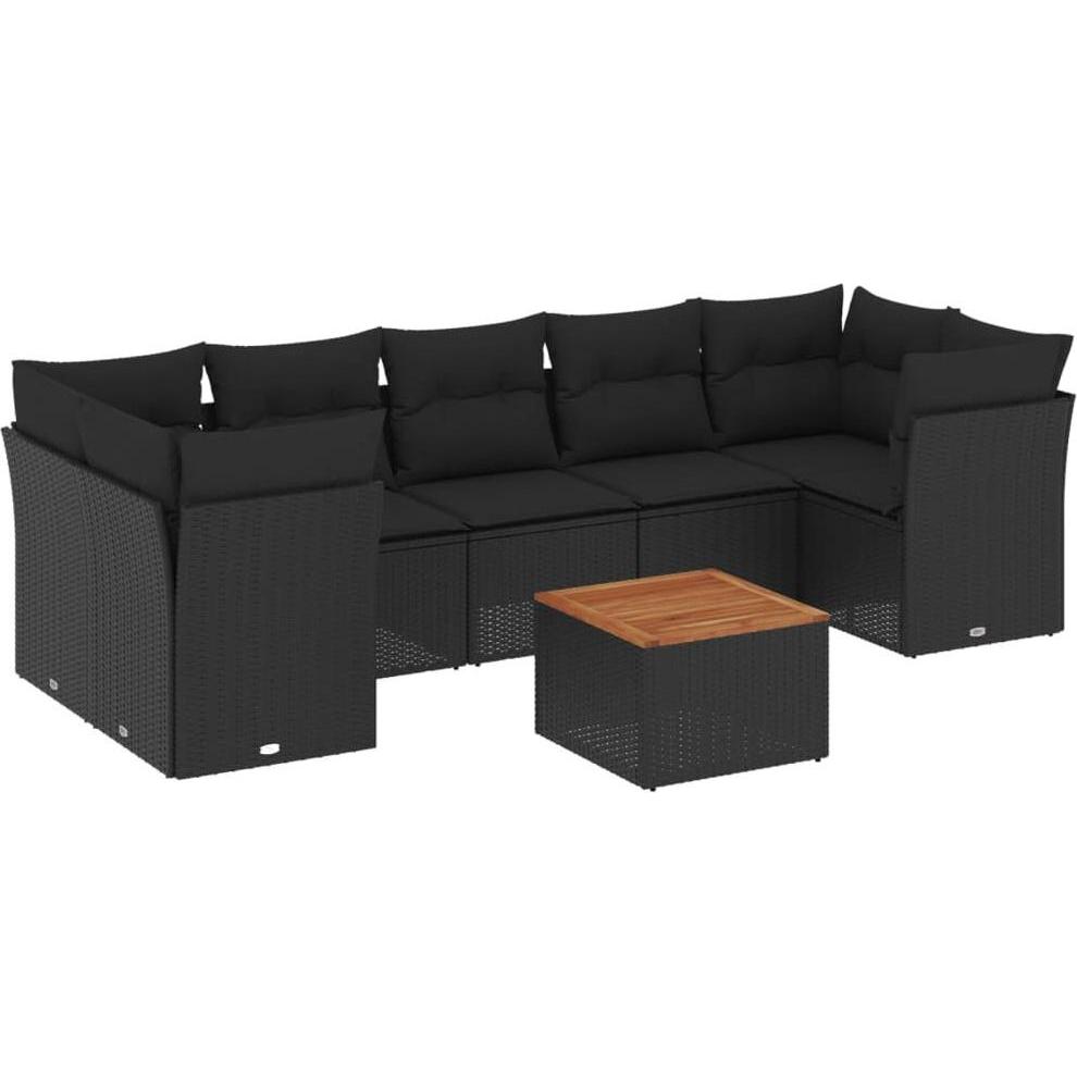 VidaXL, Gartenlounge, 10-tlg. Garten-Lounge-Set mit Kissen