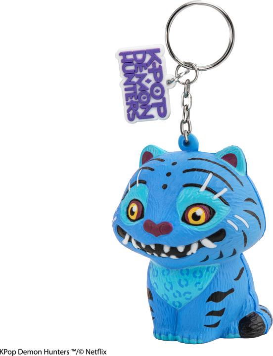 Actual product image Cinereplicas Kpop Demon Hunters Derpy Tiger Squishy Keychain