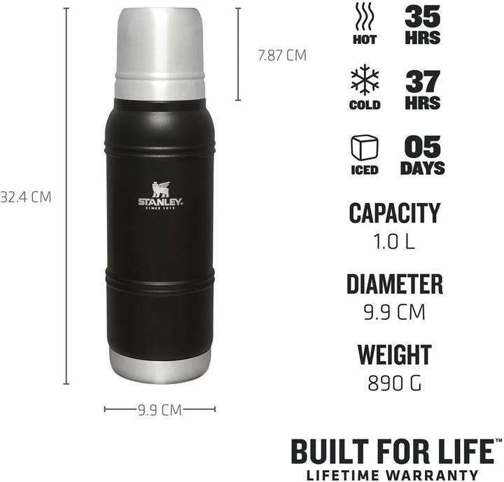 Actual product image Stanley 1913 - The Artisan Thermal Bottle 1.0L / 1.1 QT - Black Moon (1 l)
