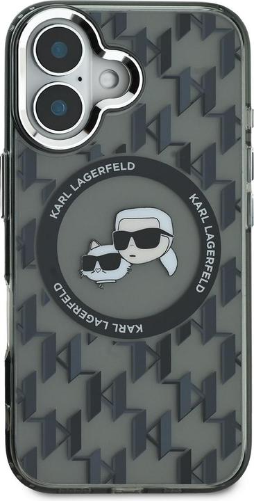 Produktbild Karl Lagerfeld KLHMP16SHMCKMHK iPhone 16 6.1" czarny/black IML Monogram Karl&Choupette Head MagSafe (Apple iPhone 16)