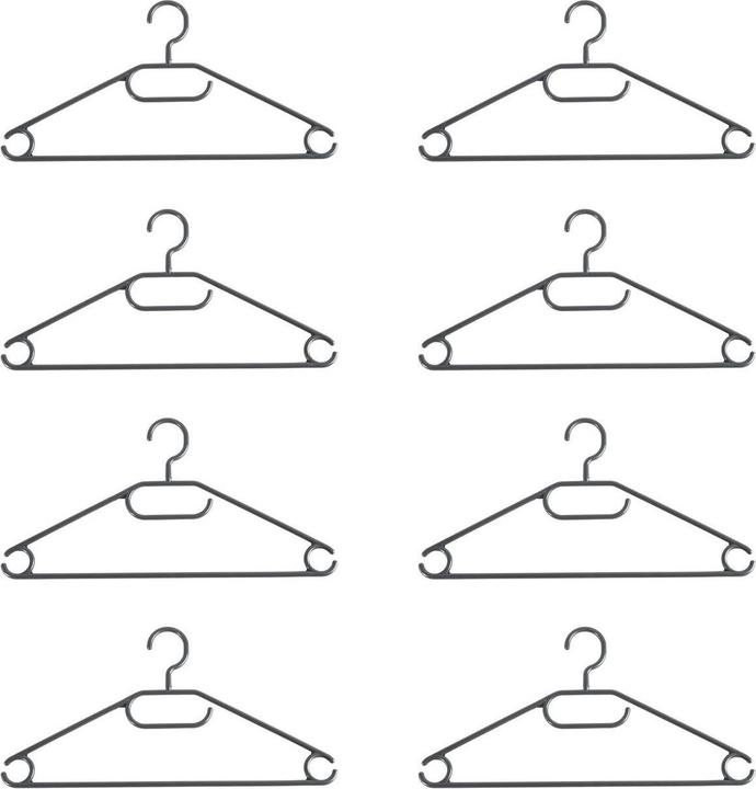 Beldray LA072684FEU7 Eco Recycled Hangers Black (8 x)