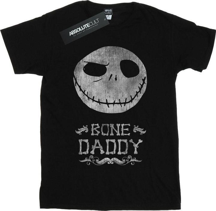 Actual product image Disney Womens/Ladies Nightmare Before Christmas Bone Daddy Cotton Boyfriend T-Shirt (3XL)