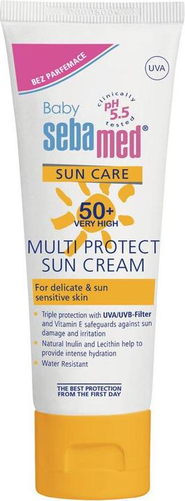 Produktbild Sebamed Sunscreen Without Perfume Of 50+ Baby Multi Protect Sun Cream 75 Ml (Sonnencreme, SPF 50+, 75 ml)