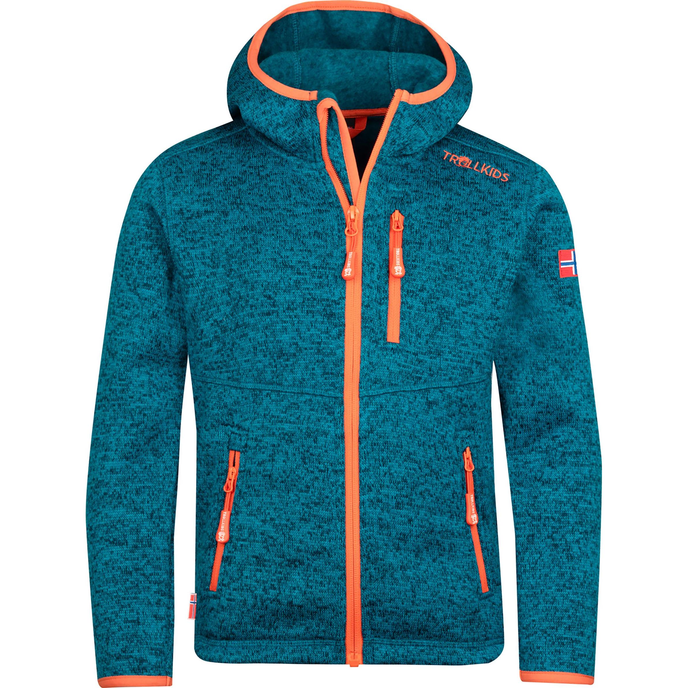 Trollkids, Jungen, Jacke, Kid's Jondalen Jacket XT (116), Türkis, 116