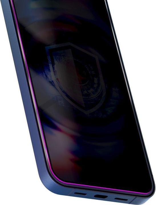 Produktbild 3MK Other goods 9H tempered glass with HardGlass Max Privacy filter for iPhone 16 Pro/17 (1 Stk., Apple iPhone 16 Pro, Apple iPhone 17 Pro)