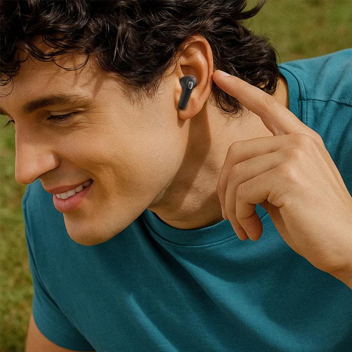 Actual product image Acefast W4 TWS in-ear headphones with wireless phone stand function - white (7 h, Wireless)