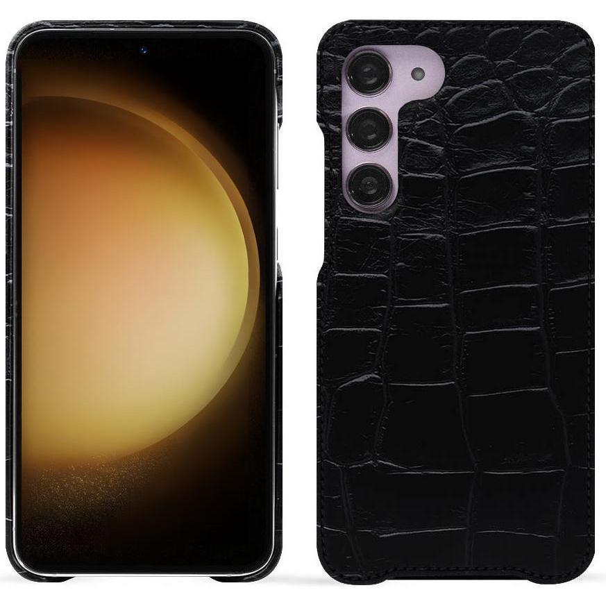 Thumbnail - Noreve Lederschutzhülle (Samsung Galaxy S23+, Samsung Galaxy S24+), Smartphone Hülle, Schwarz