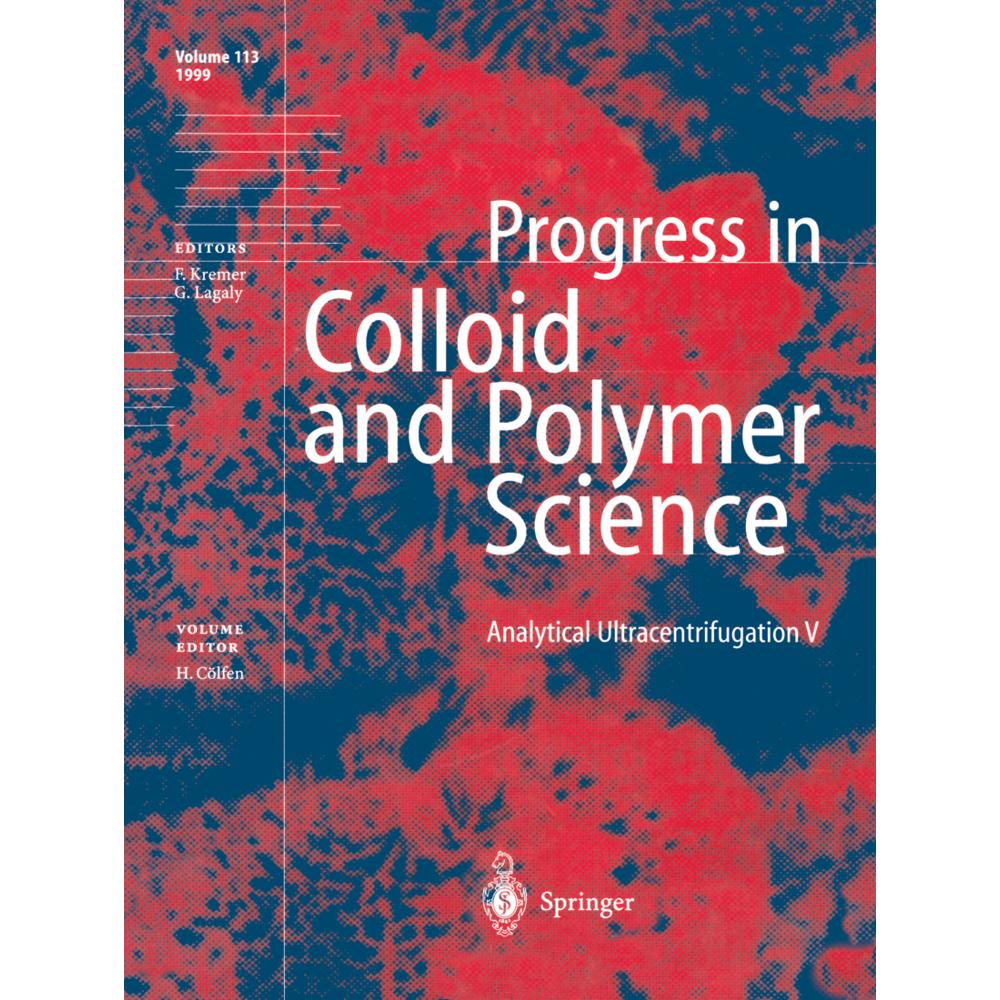 Analytical Ultracentrifugation V, Fachbücher von H. Cölfen