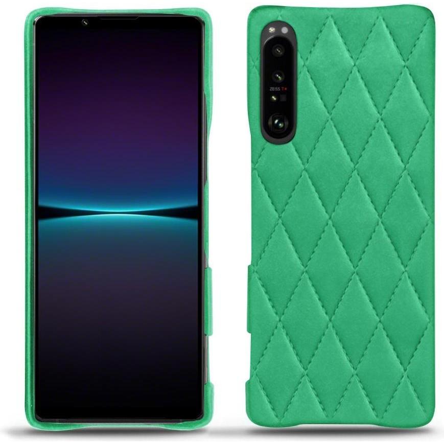 Noreve Lederschutzhülle (Sony Xperia 1 IV), Smartphone Hülle, Grün