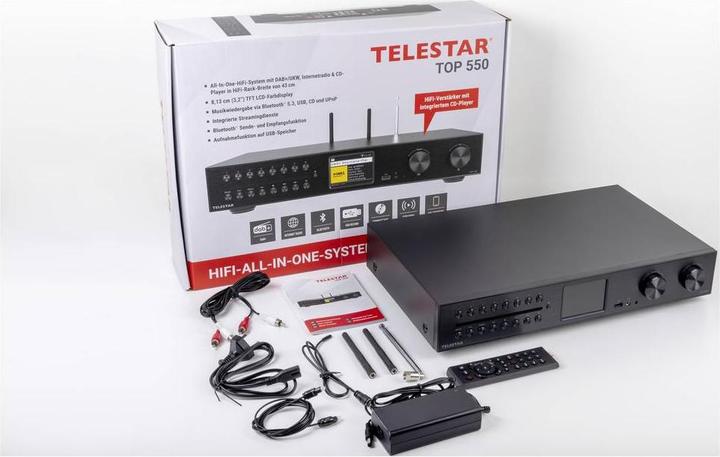 Produktbild Telestar TOP 550 All-In-One-System (DAB+, FM, Internetradio, Bluetooth, WLAN)