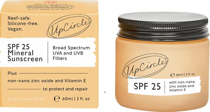 Actual product image UpCircle SPF 25 with Raspberry Seed Oil (Suntan cream, SPF 25, 60 ml, 60 g)
