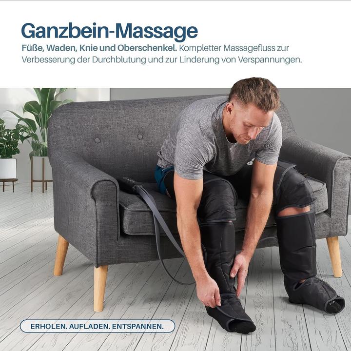 Produktbild Portentum Beinstimulatoren mit einstellbarer Wärme und Vibration, 5 Kompressionsstufen, Fernbedienung