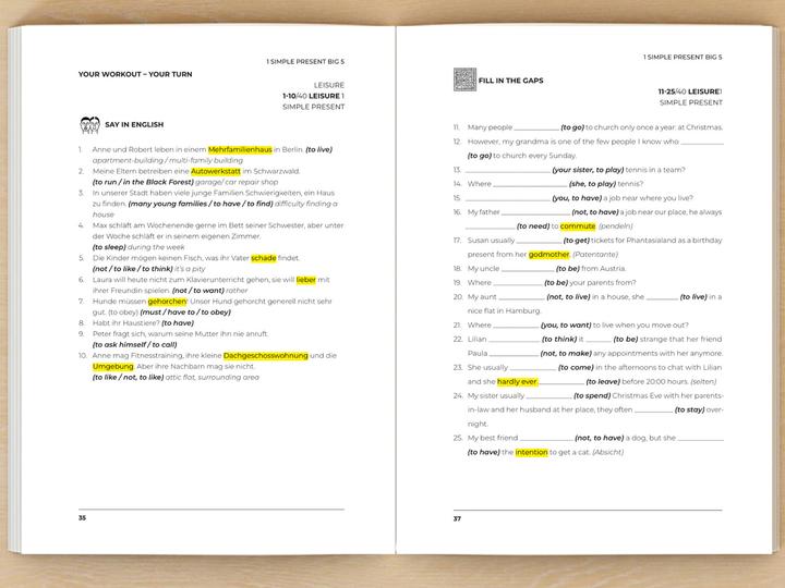 Immagine prodotto Englische Grammatik richtig anwenden - Teil 1: Englische Zeiten in der Praxis (Tedesco, Birgit Kasimirski, 2024)