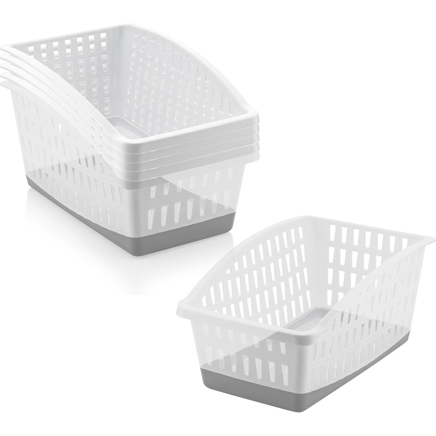 Hermia Humos Fridge Organizer Set (6 Pieces) V2, Organizzatori per la cucina, Bianco, Grigio