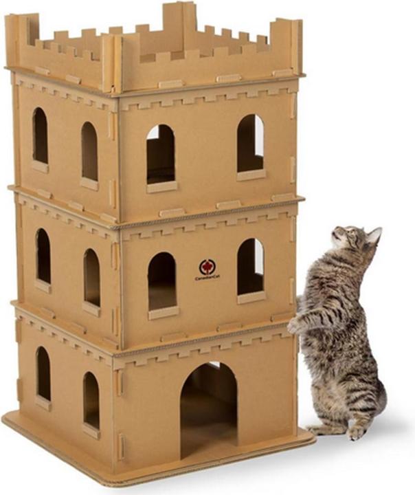 CanadianCat Cat Tower Sir Scratch-A-Lot, XL (105 cm, Nature)