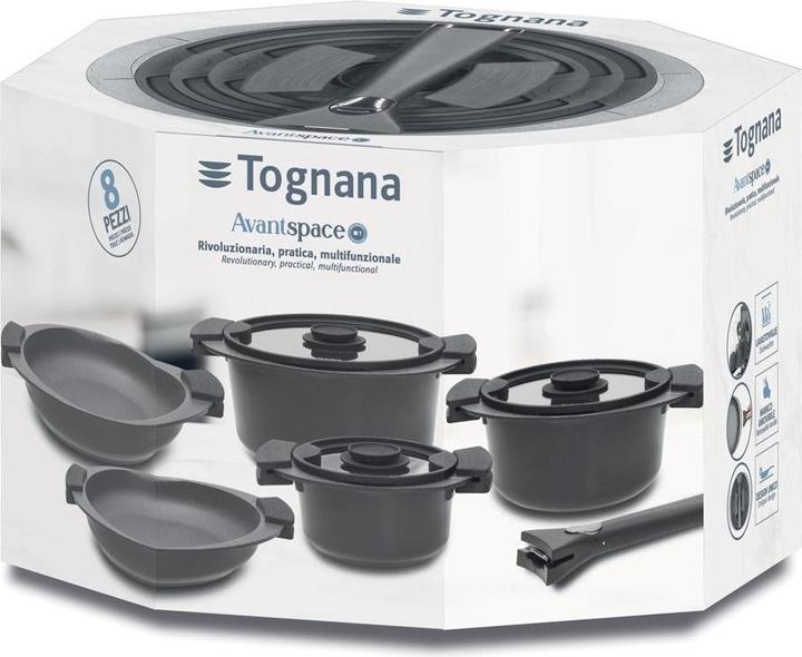 Actual product image Tognana Avantspace china pot set 8 pcs (24 cm, Pan set + pot set, Aluminium)