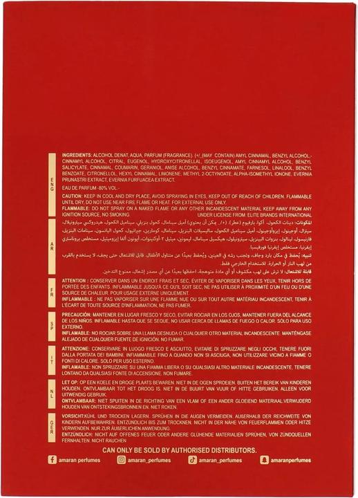 Immagine prodotto Amaran Exclusive Taraf Rouge Eau De Parfum 100ml (Eau de parfum, 100 ml)