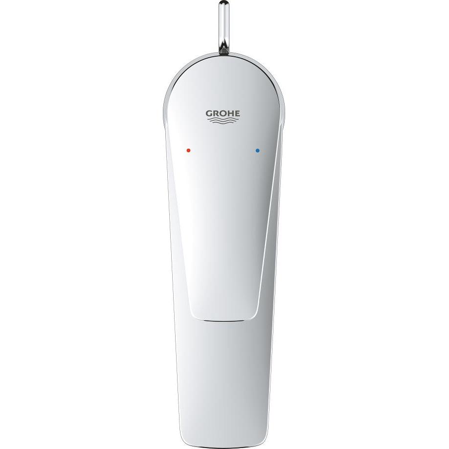 Grohe, Badarmatur, StartEdge Lavaboarmatur, wassersparend, Zugstangen Ablauf, Schnell-Montage-System, M-Size, chrom
