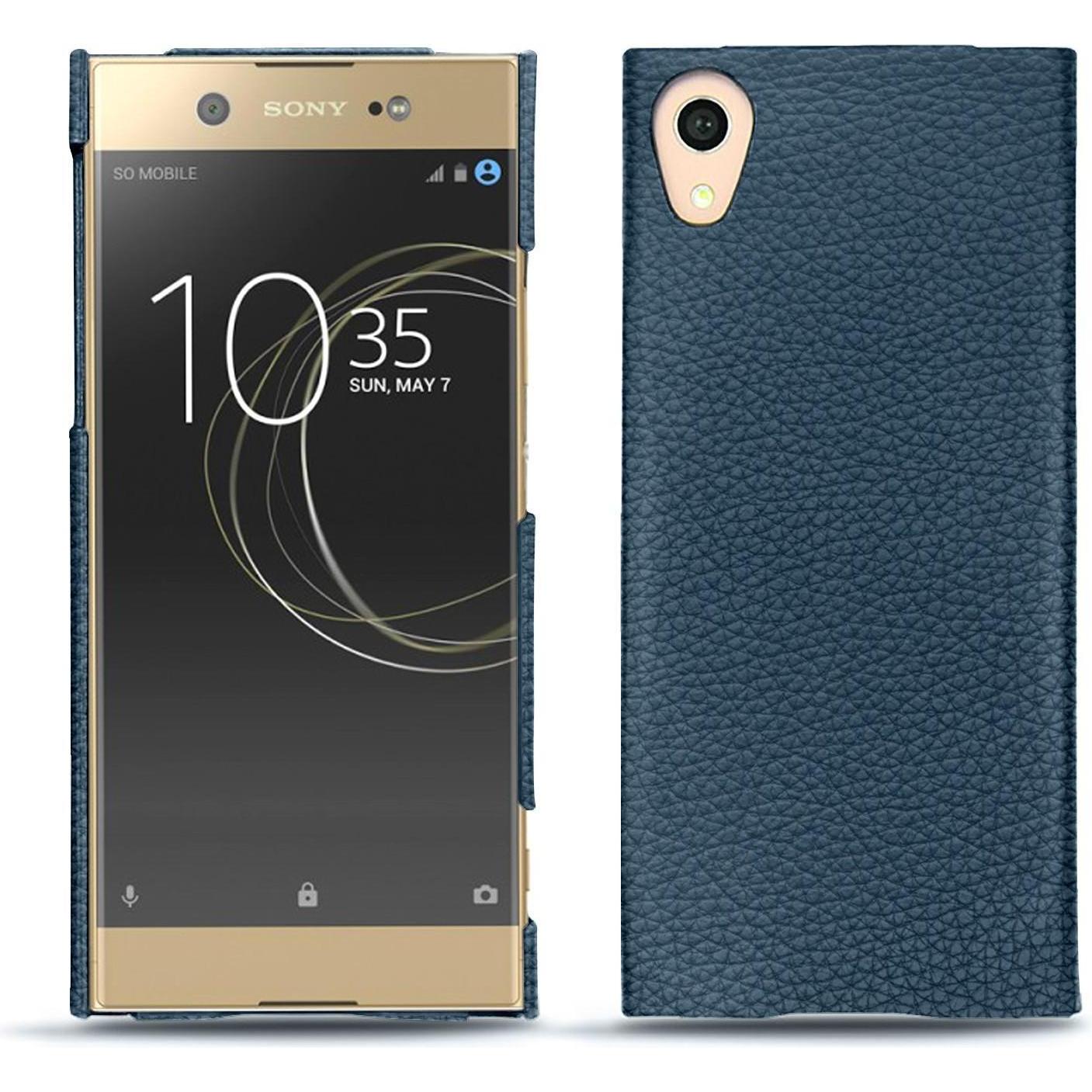 Noreve Lederschutzhülle (Sony Xperia XA1 Ultra), Smartphone Hülle, Blau