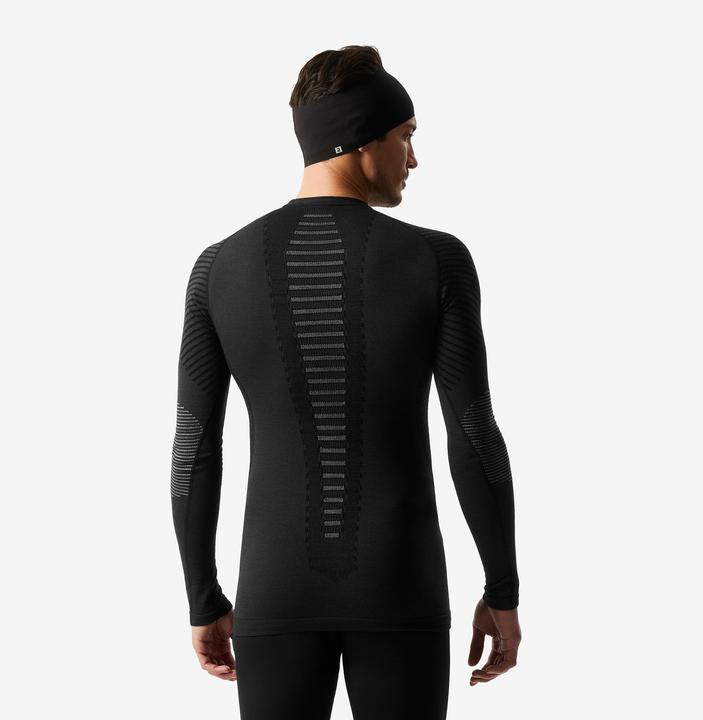 Actual product image Wedze Ski underwear functional shirt men's wool breathable - BL 900 black (XXL)