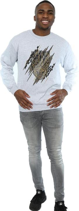 Produktbild Schwarzer Panther Gold Kopf Baumwolle Sweatshirt (S)