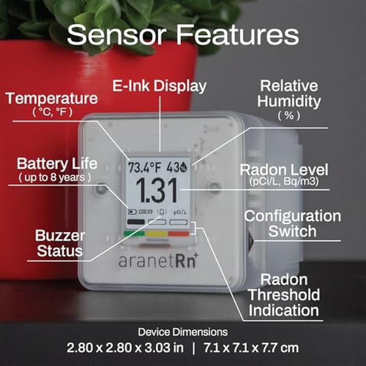 Produktbild Aranet Radon PLUS HOME Sensor, Bluetooth