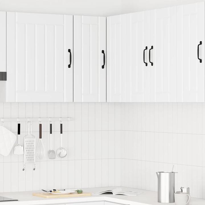 Image du produit VidaXL Armoire d'angle de cuisine Kalmar Blanc Matériau dérivé du bois (57 x 57 x 60 cm)