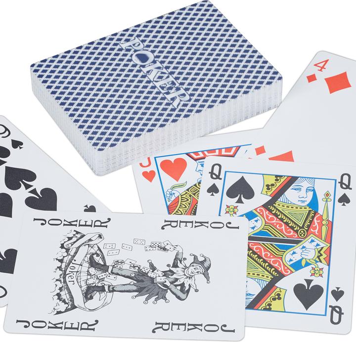 Immagine prodotto Relaxdays Carte da poker (Tedesco, Francese, Italiano, Inglese)