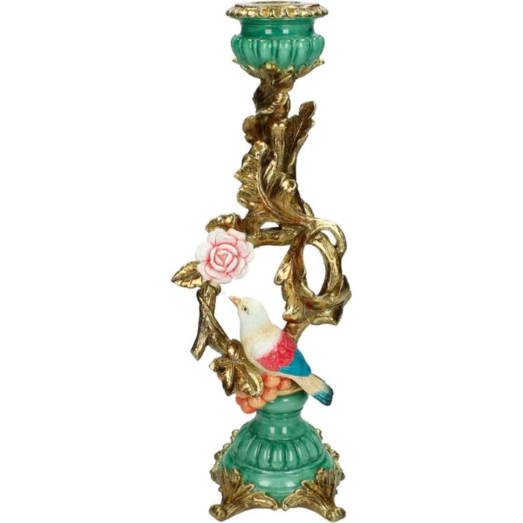 Urbanjngl, Kerzenständer, Kerzenständer Vogel & Blume  Extra gross  33 cm