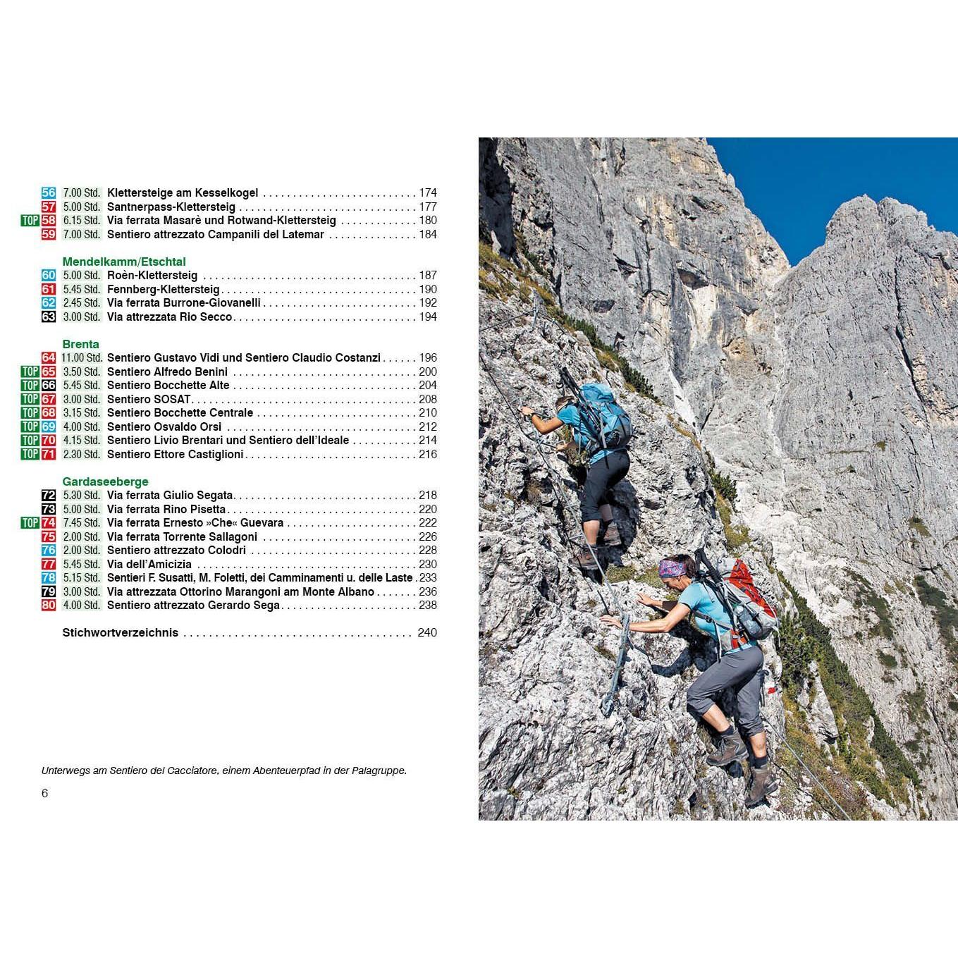 Thumbnail - Klettersteige Dolomiten - Brenta - Gardasee, Ratgeber von Mark Zahel