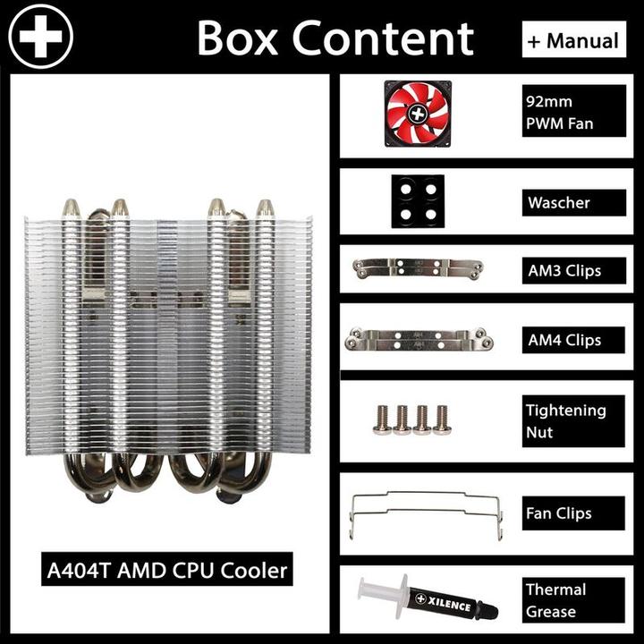 Actual product image Xilence AMD, 600-2200 ± 10% RPM, 65.4 CFM, 14 - A (55 mm)