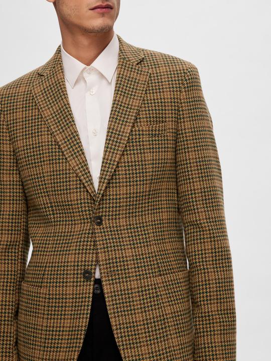 Actual product image Selected Plaid Single Breasted Blazer (48)