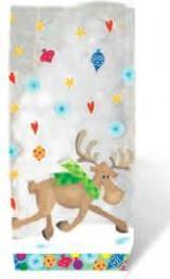 Actual product image Ursus Christmas bag moose 19 cm (Gift bag, 10 x)