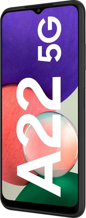 Produktbild Samsung Galaxy A22 5G EU (64 GB, Gray, 6.60", Hybrid Dual SIM + eSIM, 48 Mpx, 5G)