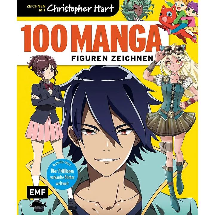 Produktbild 100 Manga-Figuren zeichnen (Deutsch, Christopher Hart, 2023)