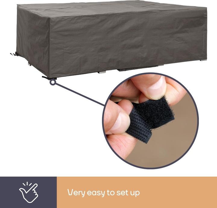 Productafbeelding Garden Lights Beschermhoes voor L-vormige loungeset - 215 cm