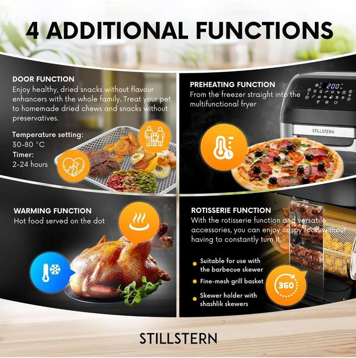 Actual product image Stillstern Hot air fryer