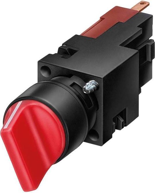 Actual product image Siemens Toggle switch round black 16mm plastic