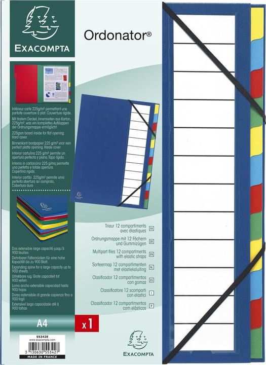Produktbild Exacompta ORDONATOR - Ordnungsmappen A4 (A4, 1x)