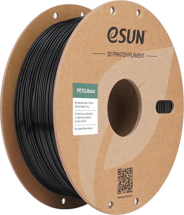 eSUN PETG Basic (PETG, 1.75 mm, 1000 g, Schwarz)