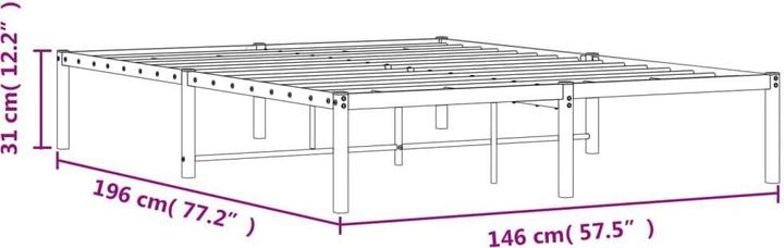 Image du produit vidaXL Bettgestell (140 x 190 cm)