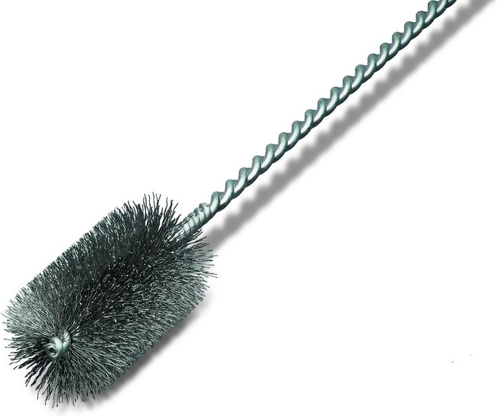 Lessmann Ketelborstel Ã¸ 35 mm met handvat Borstel van gegolfd staaldraad (1 Pcs.)