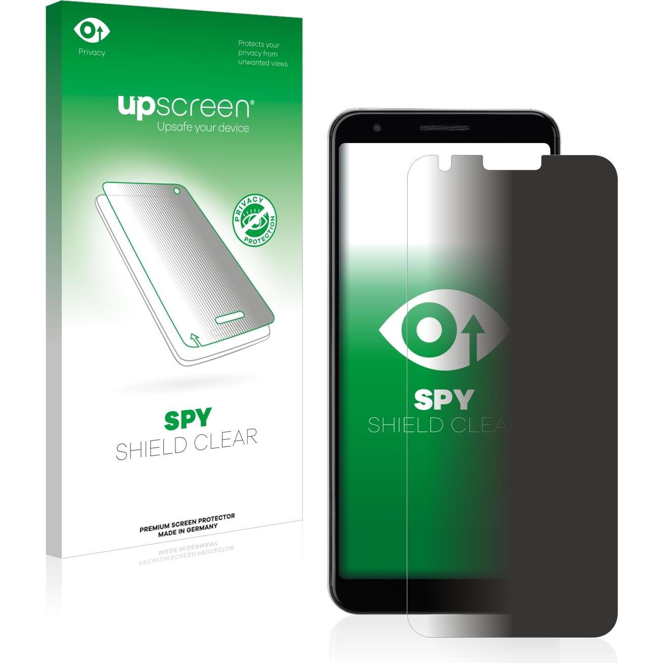 upscreen Spy Shield Blickschutzfolie (1 Stück, Google Pixel 3a), Smartphone Schutzfolie, Blau