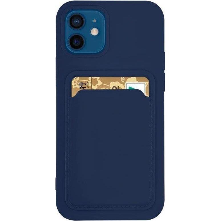 Hurtel Card Case Silicone Wallet Case with Card Slot Documents for Samsung Galaxy A72 4G Navy Blue (Samsung Galaxy A72),...