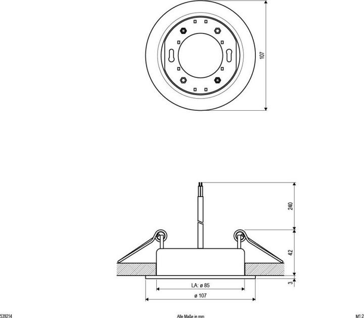 Produktbild EVN Einbauleuchte (GX53)