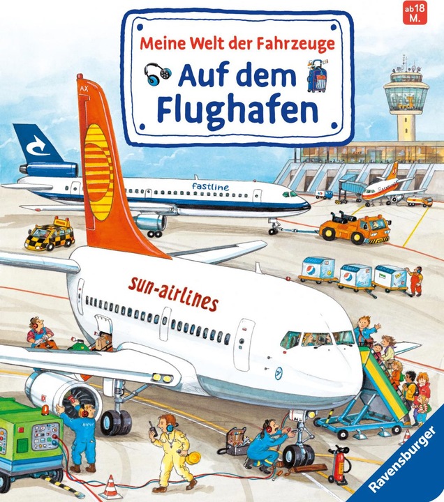 Ravensburger Il mio mondo di veicoli: All'aeroporto (Tedesco, Susanne Gernhäuser, Macellaio Wolfgang)