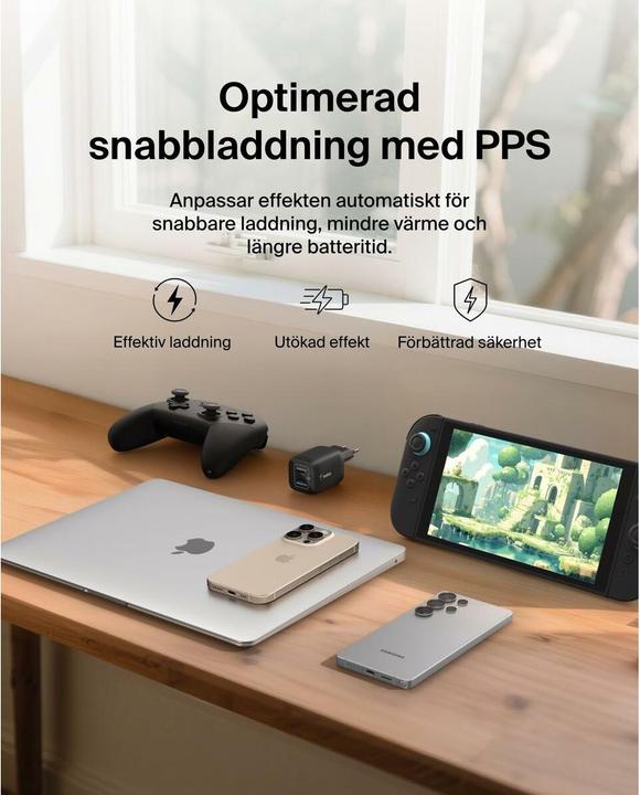 Immagine prodotto Belkin Gaming USB-C Ladegerät 65 Watt, GaN schwarz ENA007kqBK (65 W, 2 porte)