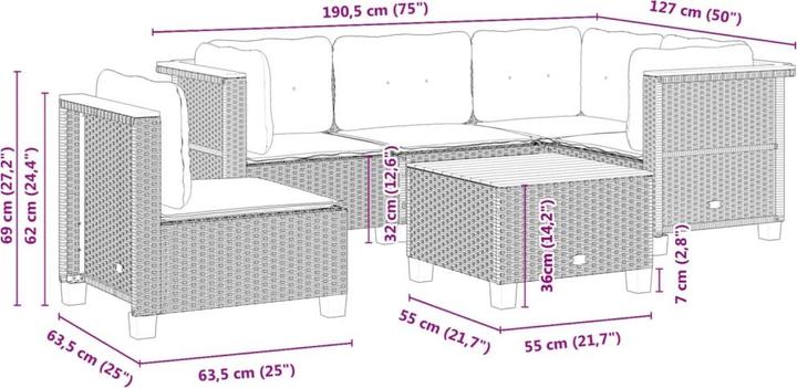 Produktbild vidaXL Barrett