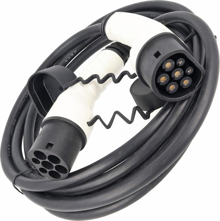 Produktbild AccuCell Ladekabel für Elektroautos Anschlussart Typ 2 auf Typ 2 EU Norm 62196 EV charging cable 2KG (Typ 2, 11 kW, 5 m)